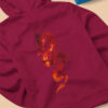red hoodie with red dragon art