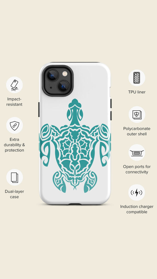 Turtle sticker on phone case